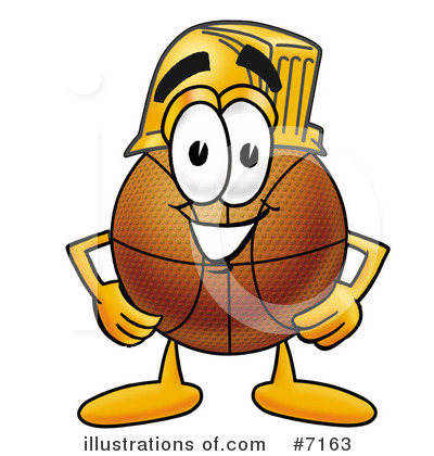 Royalty-Free (RF) Basketball Clipart Illustration by Mascot Junction - Stock Sample #7163
