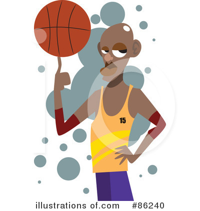 Royalty-Free (RF) Basketball Clipart Illustration by mayawizard101 - Stock Sample #86240