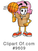 Basketball Clipart #9609 by Mascot Junction