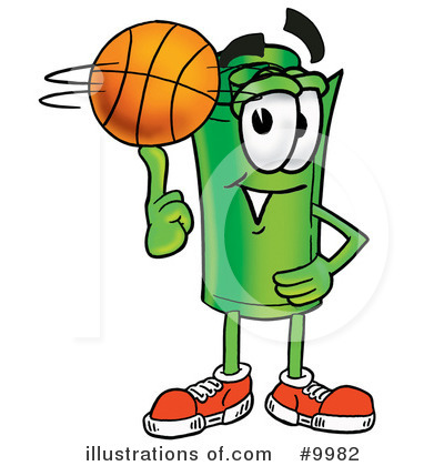 Royalty-Free (RF) Basketball Clipart Illustration by Mascot Junction - Stock Sample #9982