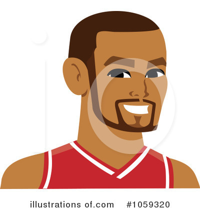 Royalty-Free (RF) Basketball Player Clipart Illustration by Monica - Stock Sample #1059320