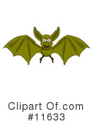 Bat Clipart #11633 by AtStockIllustration