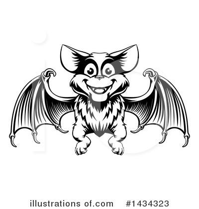 Vampire Bats Clipart #1434323 by AtStockIllustration