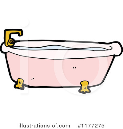 Royalty-Free (RF) Bath Tub Clipart Illustration by lineartestpilot - Stock Sample #1177275