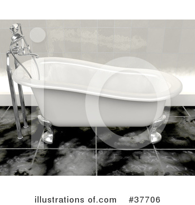 Bath Tub Clipart #37706 by KJ Pargeter