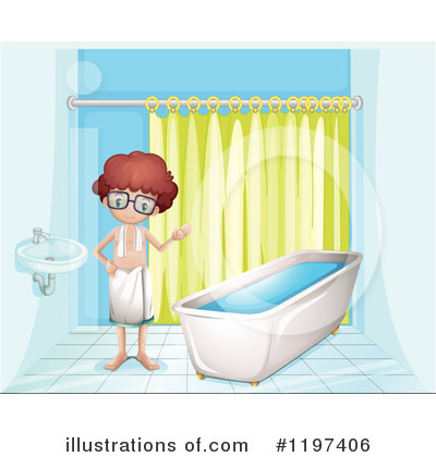 Bathing Clipart #1197406 - Illustration by Graphics RF