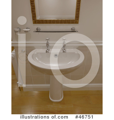 Royalty-Free (RF) Bathroom Clipart Illustration by KJ Pargeter - Stock Sample #46751