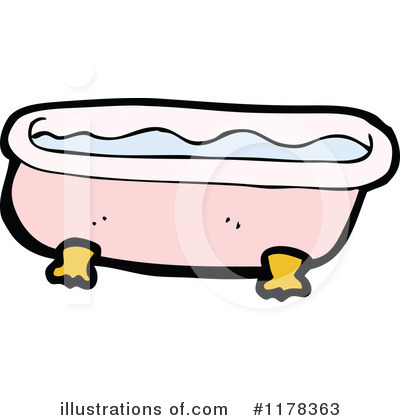 Royalty-Free (RF) Bathtub Clipart Illustration by lineartestpilot - Stock Sample #1178363