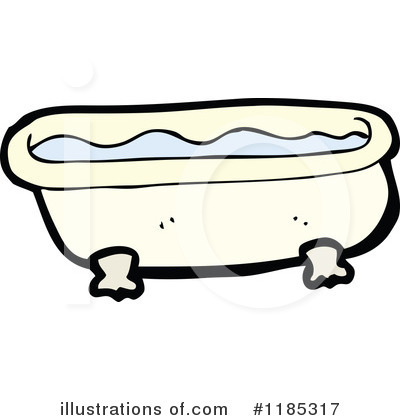 Royalty-Free (RF) Bathtub Clipart Illustration by lineartestpilot - Stock Sample #1185317