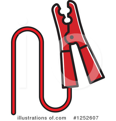 Royalty-Free (RF) Battery Cable Clipart Illustration by Lal Perera - Stock Sample #1252607
