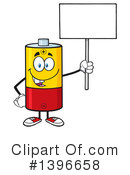 Battery Character Clipart #1396658 by Hit Toon