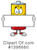 Battery Character Clipart #1396660 by Hit Toon