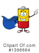 Battery Character Clipart #1396664 by Hit Toon