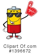 Battery Character Clipart #1396672 by Hit Toon