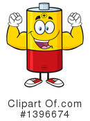 Battery Character Clipart #1396674 by Hit Toon