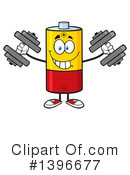 Battery Character Clipart #1396677 by Hit Toon