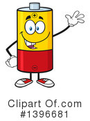 Battery Character Clipart #1396681 by Hit Toon