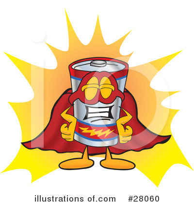 Royalty-Free (RF) Battery Character Clipart Illustration by Mascot Junction - Stock Sample #28060