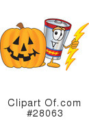 Battery Character Clipart #28063 by Mascot Junction