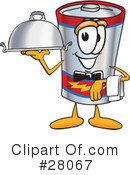 Battery Character Clipart #28067 by Mascot Junction