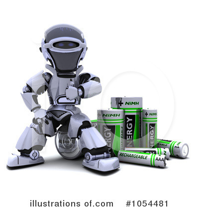 Royalty-Free (RF) Battery Clipart Illustration by KJ Pargeter - Stock Sample #1054481