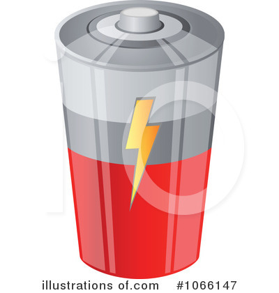 Royalty-Free (RF) Battery Clipart Illustration by Vector Tradition SM - Stock Sample #1066147