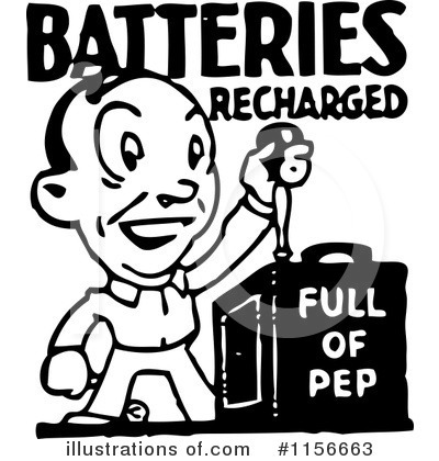 Royalty-Free (RF) Battery Clipart Illustration by BestVector - Stock Sample #1156663
