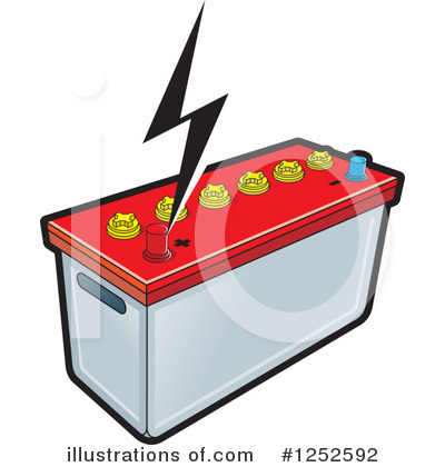 Royalty-Free (RF) Battery Clipart Illustration by Lal Perera - Stock Sample #1252592