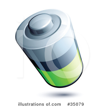 Royalty-Free (RF) Battery Clipart Illustration by beboy - Stock Sample #35079