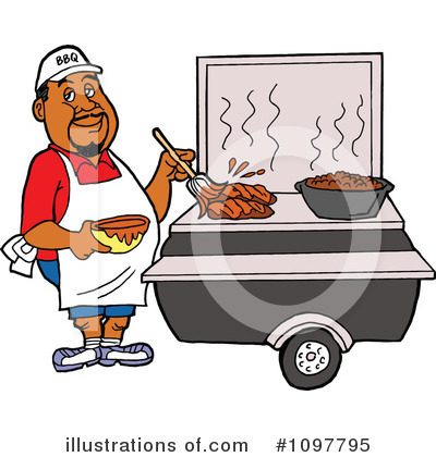 Royalty-Free (RF) Bbq Clipart Illustration by LaffToon - Stock Sample #1097795