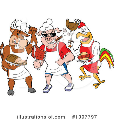 Bull Clipart #1097797 by LaffToon