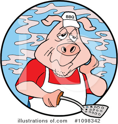 Royalty-Free (RF) Bbq Clipart Illustration by LaffToon - Stock Sample #1098342
