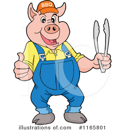 Royalty-Free (RF) Bbq Clipart Illustration by LaffToon - Stock Sample #1165801