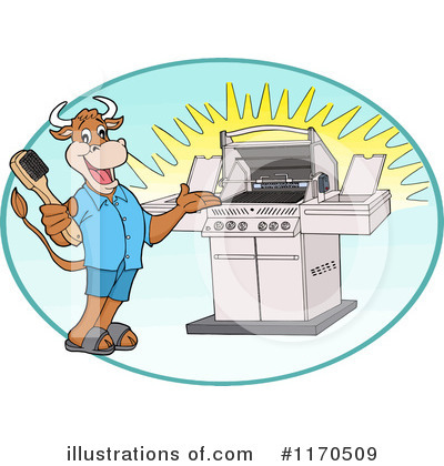 Royalty-Free (RF) Bbq Clipart Illustration by LaffToon - Stock Sample #1170509