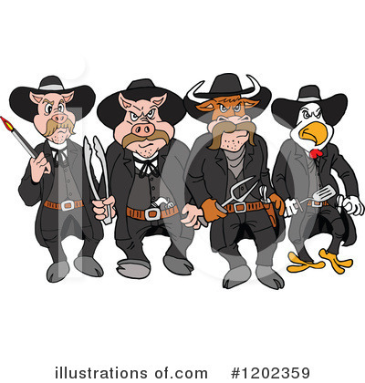 Bull Clipart #1202359 by LaffToon