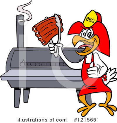 Bbq Smoker Clipart #1215651 by LaffToon