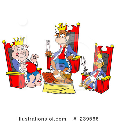 Royalty-Free (RF) Bbq Clipart Illustration by LaffToon - Stock Sample #1239566