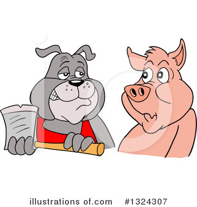 Royalty-Free (RF) Bbq Clipart Illustration by LaffToon - Stock Sample #1324307