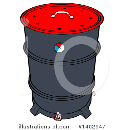 Royalty-Free (RF) Bbq Clipart Illustration by LaffToon - Stock Sample #1402947