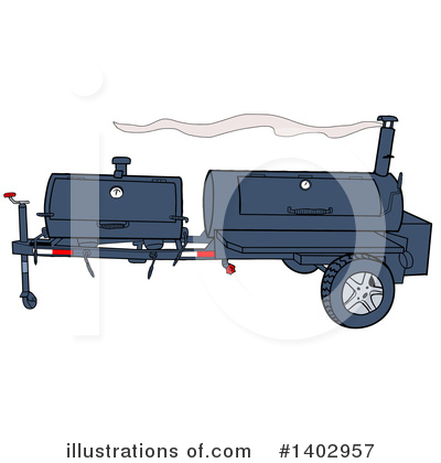 Royalty-Free (RF) Bbq Clipart Illustration by LaffToon - Stock Sample #1402957