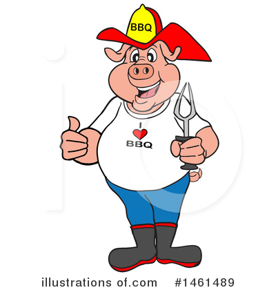 Royalty-Free (RF) Bbq Clipart Illustration by LaffToon - Stock Sample #1461489