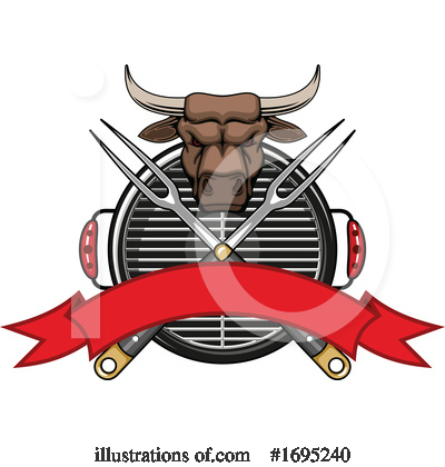 Bull Clipart #1695240 by Vector Tradition SM