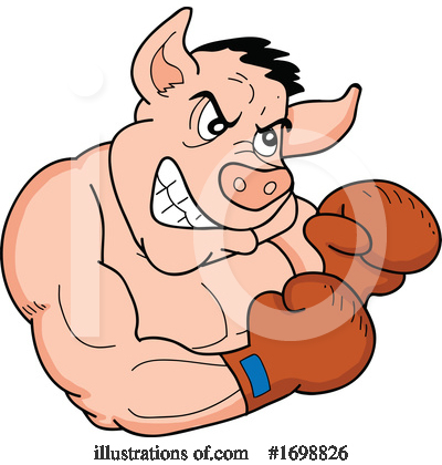 Boxing Clipart #1698826 by LaffToon