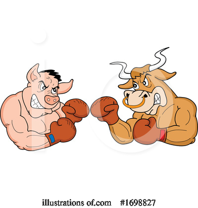 Boxing Gloves Clipart #1698827 by LaffToon
