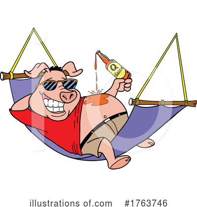 Royalty-Free (RF) Bbq Clipart Illustration by LaffToon - Stock Sample #1763746