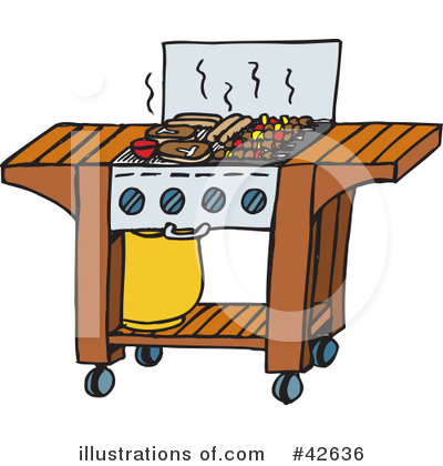 Barbecue Clipart #42636 by Dennis Holmes Designs