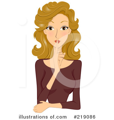 Royalty-Free (RF) Be Quiet Clipart Illustration by BNP Design Studio - Stock Sample #219086