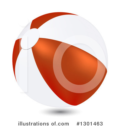 Royalty-Free (RF) Beach Ball Clipart Illustration by vectorace - Stock Sample #1301463