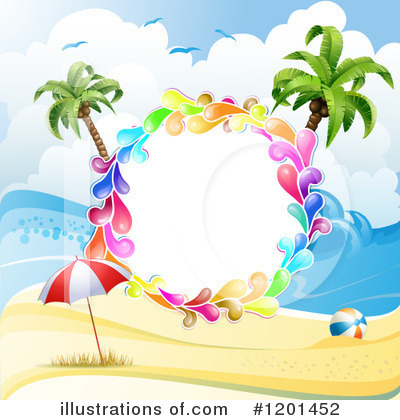 Royalty-Free (RF) Beach Clipart Illustration by merlinul - Stock Sample #1201452