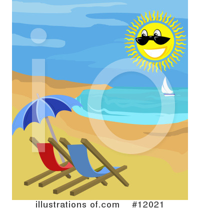 Beach Clipart #12021 by AtStockIllustration